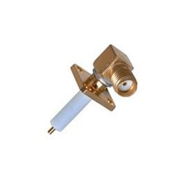 1 pcs : 142-1711-001 - RF Connectors / Coaxial Connectors GLD PLTD 4-HOLE RECP