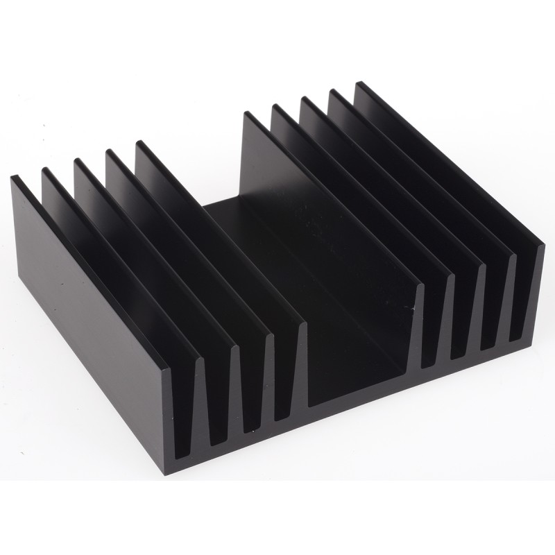 1 pcs - Heatsink, Universal Rectangular Alu, 1.1K/W, 100 x 120 x 37mm