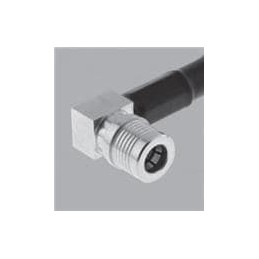 1 pcs : R123172000 - RF Connectors / Coaxial Connectors QMA / RIGHT ANGLE PLUG CRIMP TYPE CABLE 2.6/50 S