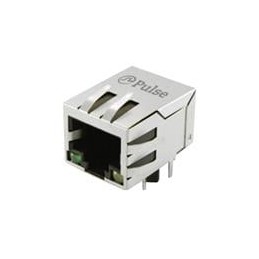 1 pcs : JXD0-0025NL - Modular Connectors / Ethernet Connectors RJ45 1x1 Tab Dwn 1:1 GreenPHY 1000Base-T