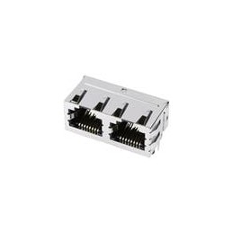 1 pcs : 44248-0089 - Modular Connectors / Ethernet Connectors 8/8 2 PORTS RA LOW PROFILE