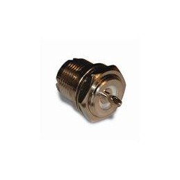 1 pcs : 182320 - RF Connectors / Coaxial Connectors UHF STRT JCK, SOLDER CUP, 50 OHM, BLKHD