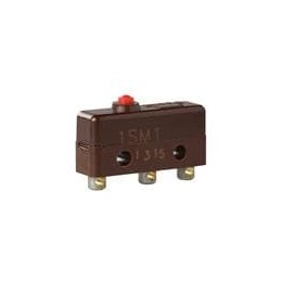 1 pcs : 1SM1 - Basic / Snap Action Switches SPDT 5A 250VAC .70N NO SEAL, PIN PLUNGER