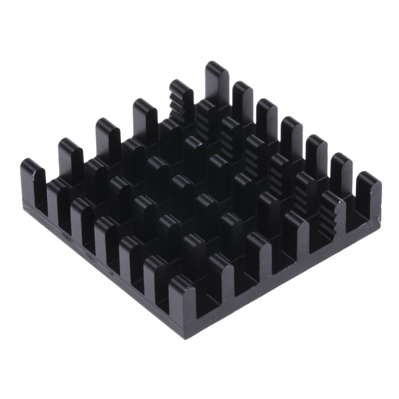 1 pcs - Heatsink, Universal Square Alu, 22.5 - 6.5K/W, 23 x 23 x 6mm, Conductive Adhesive, Conductive Foil