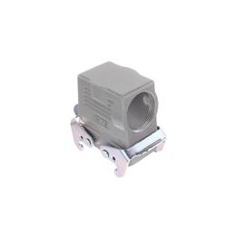 1 pcs : T1270102129-000 - Heavy Duty Power Connectors Hood Steel Locking PG29 Side Entry