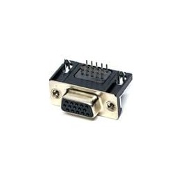 1 pcs : KF66X-E15S-N - D-Sub High Density Connectors .350 15P R/A RECPT BOARD LOCK