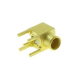 1 pcs : R213665000W - RF Connectors / Coaxial Connectors MCX / RIGHT ANGLE JACK RECEPTACLE FOR PCB SOLDER LEGS