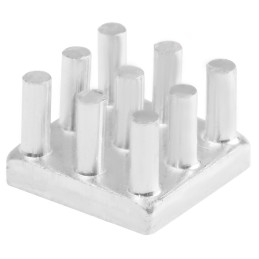 1 pcs - Heatsink, Universal Square Alu, 29.9K/W, 10 x 10 x 6.5mm, Adhesive Foil, Conductive Foil