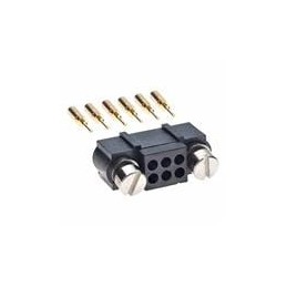 1 pcs : M80-5620405 - Power to the Board 02+02 DIL MALE L/BORE REV/FJS