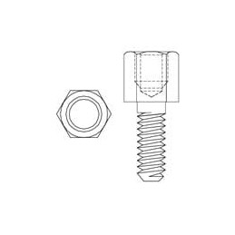 1 pcs : JSX-M3131 - D-Sub Tools & Hardware JACKSCREW 4-40 EXTNL M3METRIC INTRNL THR