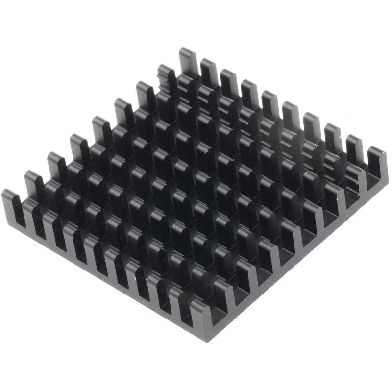 1 pcs - Heatsink, Universal Square Alu, 16.5K/W, 35 x 35 x 6mm, Adhesive Foil, Conductive Foil