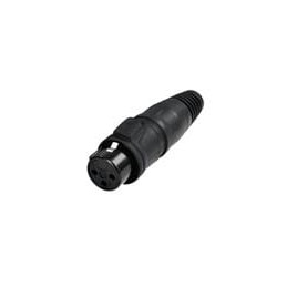 1 pcs : RCX3F-Z-002-0 - XLR Connectors 3P FEM XLR CBL CONN IP65 BLACK/GOLD