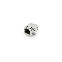 1 pcs : JD1-0002NL - Modular Connectors / Ethernet Connectors 1000Base-T NonPoE 1-Port RJ45 THT
