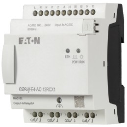 1 pcs - Eaton EasyE4 Series Control Relay, 100 - 240 V ac/dc Supply, Digital, Relay Output, 8-Input, Digital Input