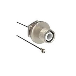 1 pcs : 095-850-282-100 - RF Cable Assemblies AMC4 RA Pl to RP-TNC Str Bkhd Jk IP67 1.13 mm 50 Ohm 100 mm