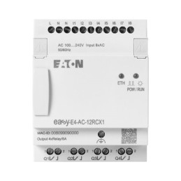 1 pcs - Eaton EasyE4 Series Control Relay, 100 - 240 V ac/dc Supply, Digital, Relay Output, 8-Input, Digital Input