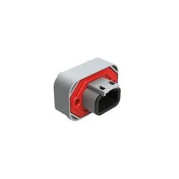 1 pcs : ATM15-3P-BM01 - Automotive Connectors Str Flng Mnt PCB Rcp 3POS Gry Gld Cont