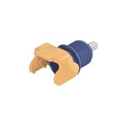 1 pcs : 09930011128 - Heavy Duty Power Connectors Han S 120 Screw Mount blue M18 w/ male contact M6 (w/ unlocking protection)