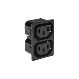 1 pcs : PX0714/2/15/28 - AC Power Entry Modules Multi-Way IEC Panel Outlet