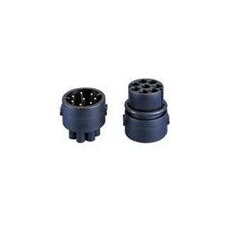 1 pcs : 12735/3 - Standard Circular Connector CARRIER INSERT 3 SKT COLOR GRAY