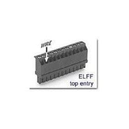 1 pcs : ELFF12230 - Pluggable Terminal Blocks Plug Top Entry 12 pos .2in