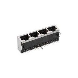 1 pcs : 615032137821 - Modular Connectors / Ethernet Connectors WR-MJ MOD JK 8P8C Horiz Shield 4 ports