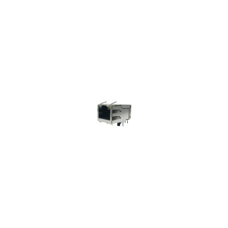 1 pcs : J1011F21PNL - Modular Connectors / Ethernet Connectors Tab up 4-core THT