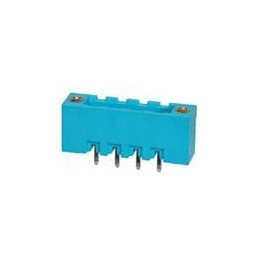 1 pcs : TBP01R2W-508-04BE - Pluggable Terminal Blocks Terminal block, pluggable, w screw lock, 5.08, receptical, 4 pole, blue