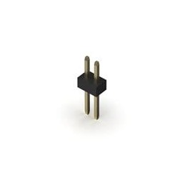 1 pcs : BC020-02-A-0200-0300-L-G - Board to Board & Mezzanine Connectors 2w, 1.0mm Pitch Pin Header, SIL, Through Hole, Vertical