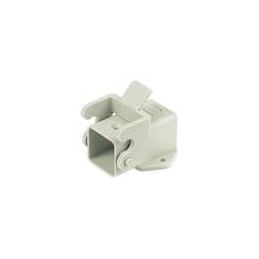 1 pcs : 09200030820 - Heavy Duty Power Connectors HAN 3A ANGL BULKHEAD 1 LEVER PLASTC W/CVR