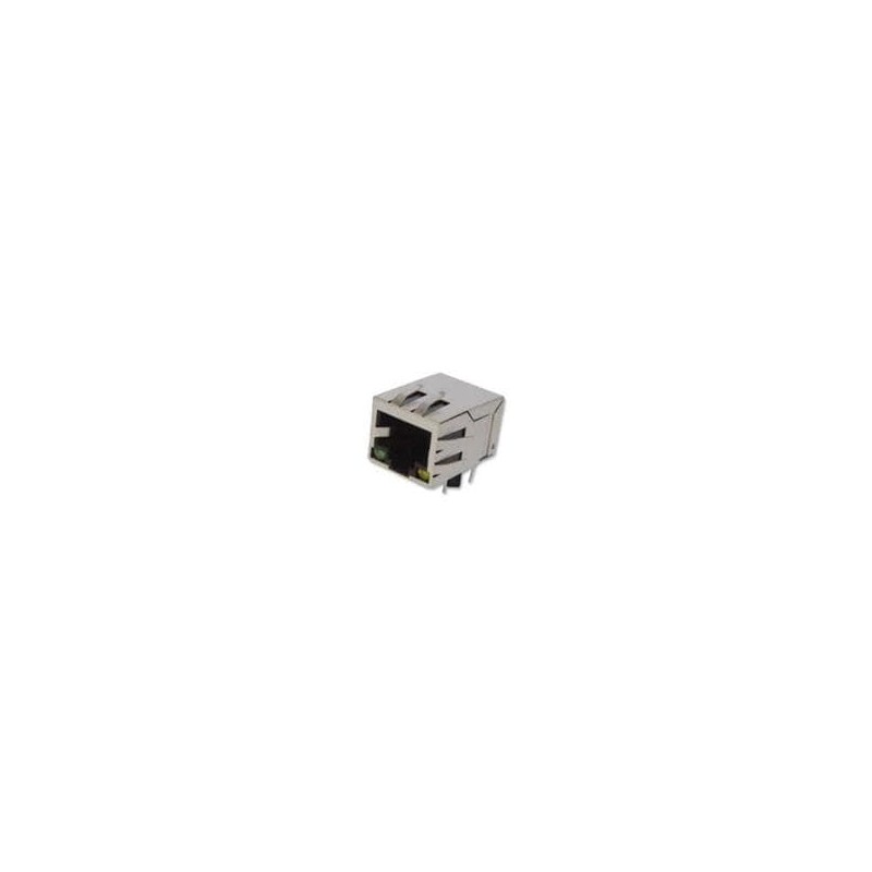 1 pcs : ARJP11A-MASA-B-A-FMU2 - Modular Connectors / Ethernet Connectors CONN MAGJACK 1PORT 100 BASE-TX
