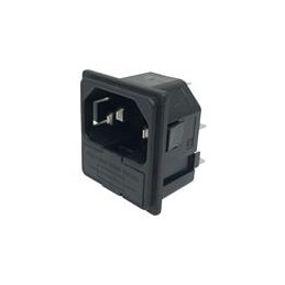 1 pcs : PF0011/15/63 - AC Power Entry Modules SNAP-IN FUSED Faston Tab