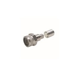 1 pcs : EZ-400-NMH-PL-X - RF Connectors / Coaxial Connectors N-Male (plug) crimp for LMR-400-LLPL/non-solder pin, hex/knurl nut,