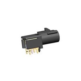 1 pcs : R197.166.A14 - RF Connectors / Coaxial Connectors Right angle stamped&formed Fakra PCB header with error proof pin codin