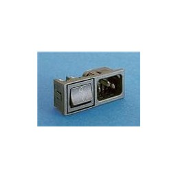 1 pcs : BZM27/Z0000/53B - AC Power Entry Modules C14-IEC INLET SP SW POWER MODULE