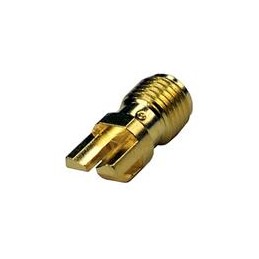 1 pcs : 142-0771-831 - RF Connectors / Coaxial Connectors PCB JACK GOLD 50 OHM .062'EDGE MNT RND TL
