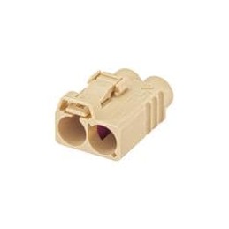 1 pcs : 59Z115-000I - RF Connector Accessories Plastic housing Jack Straight I Beige