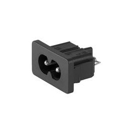 1 pcs : 4300.0102 - AC Power Entry Modules APPLIANCE INLET C8 SOLDER TERMINAL