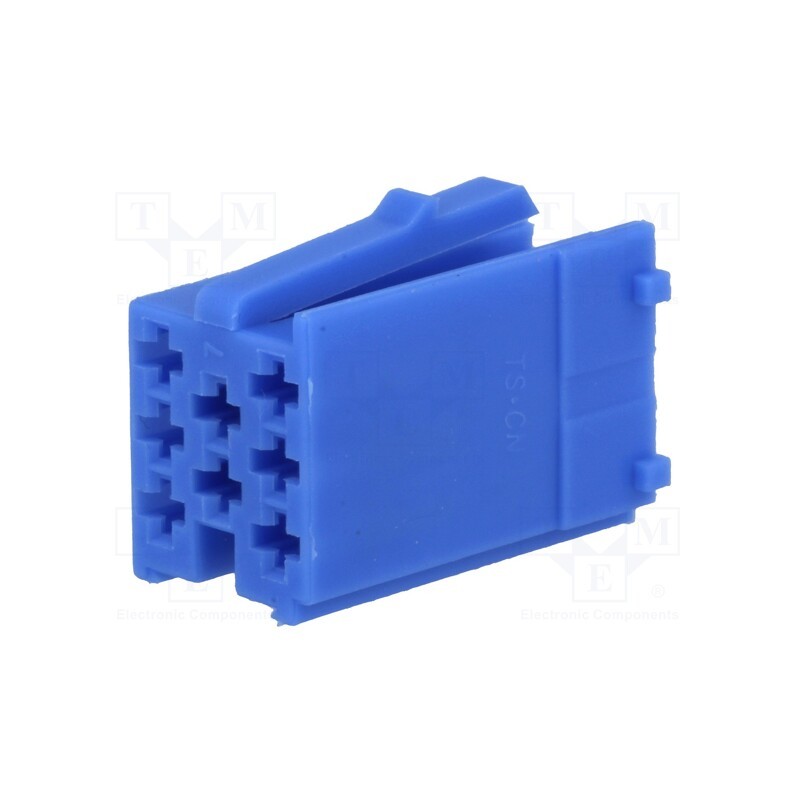 1 pcs x (1)4CARMEDIA - Connector housing, plug, mini ISO, PIN: 6, green, 331444,331450