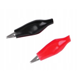 Small black and red crocodile set