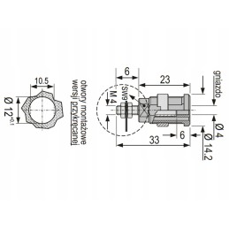 Laboratory safety banana socket 4mm gl60 rt