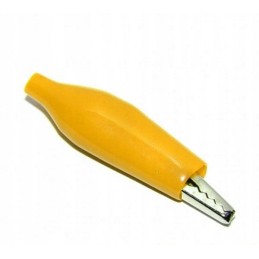 Step p is a mini crocodile clip, yellow, l 37 mm