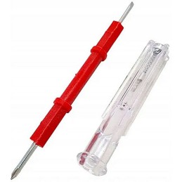 Voltage tester, test tube, screwdriver, current tester