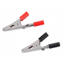 Crocodile socket banana 2pcs red black066410