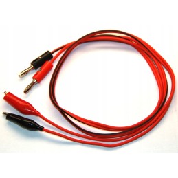 Cables for the power supply meter with crocodile clips, 95 cm