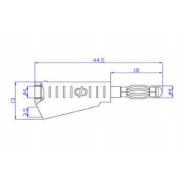 Banana plug 10a 4mm amass 1 107 r red