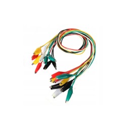 Alligator clip test lead 27mm 50cm