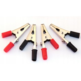 Crocodile clip red black nh029 10 pcs