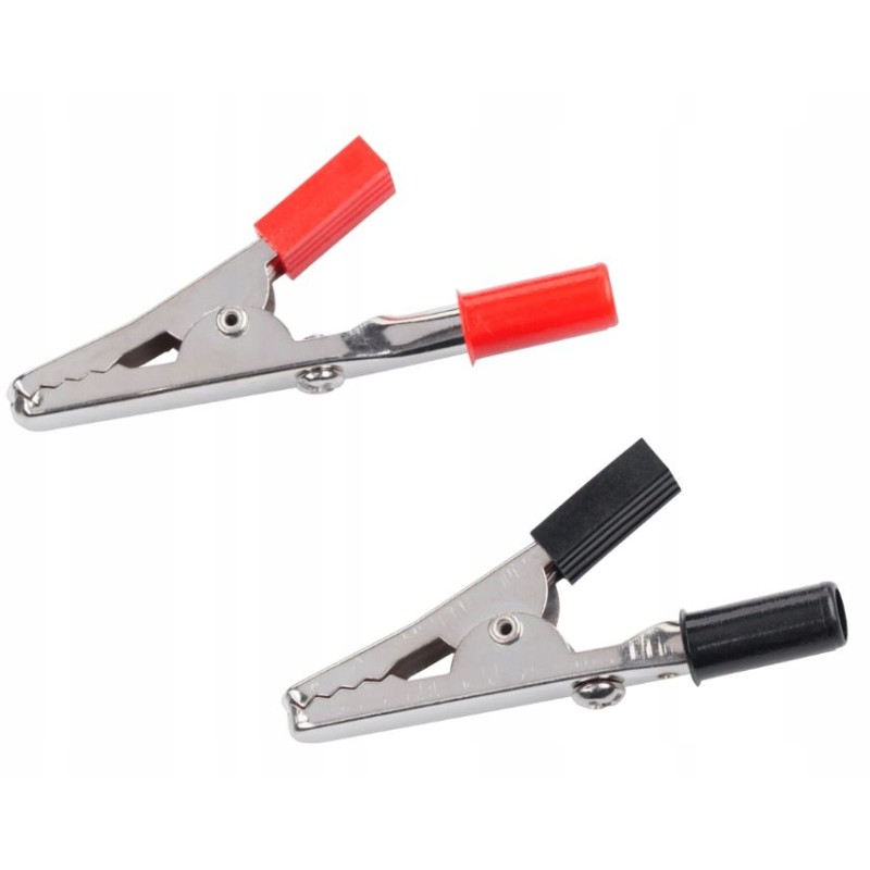 Crocodile clips banana connector terminals jumper cables red black