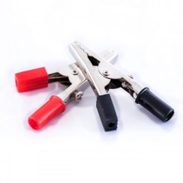 Crocodile clips banana connector terminals jumper cables red black